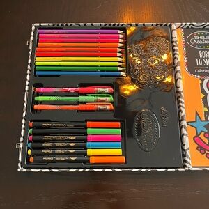 coloring book set in case